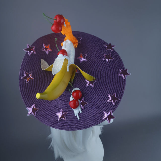 "T-RexX" Colourful Fruit & Dinosaur Fascinator Hat
