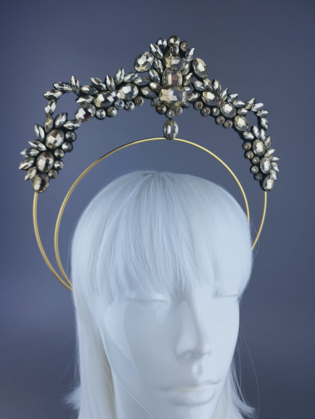 Pearls & Swine: Gold Jewel Halo Headdress
