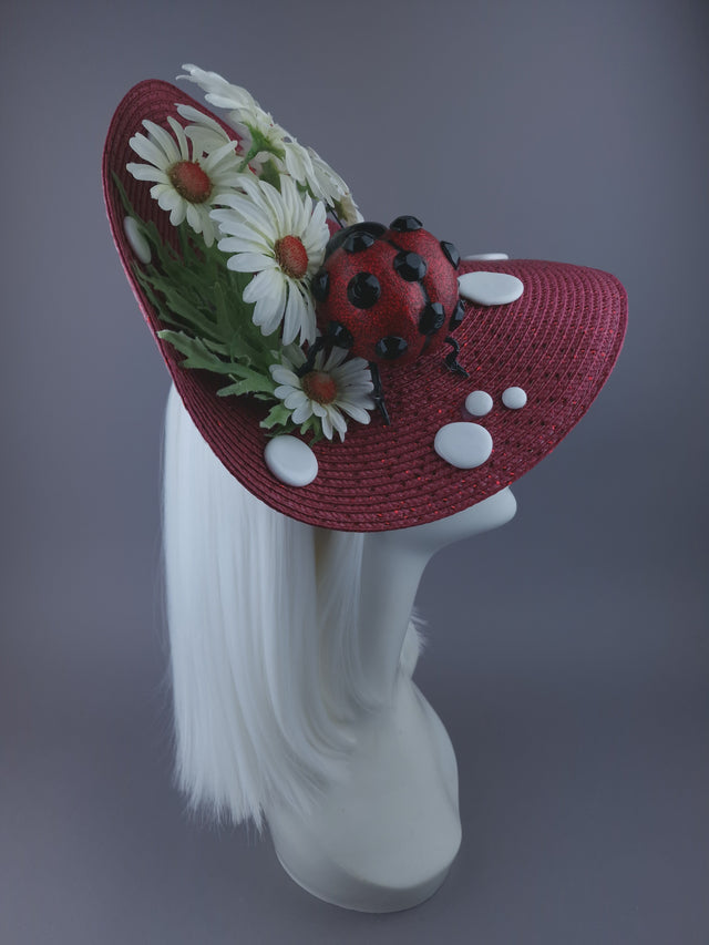 Pearls & Swine: Hat Red Ladybird & Daisy