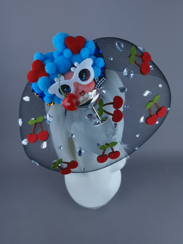 "Tipple" Dollface Fascinator Hat with Veil