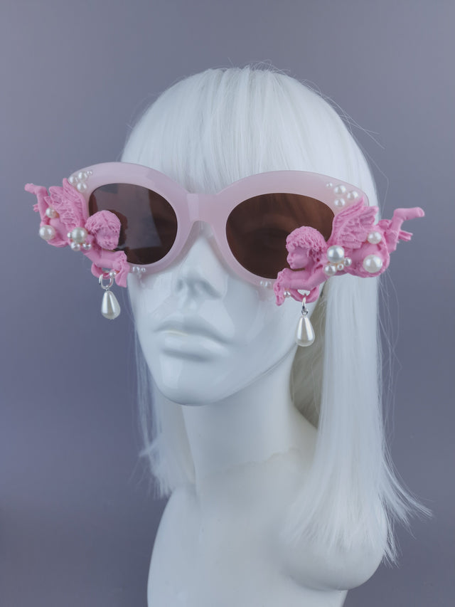 Pearls & Swine: Pink Cherub & Pearl Sunglasses