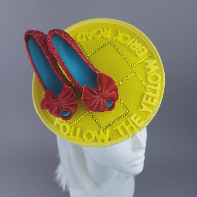 Pearls & Swine: Wizard of Oz, Ruby Slippers Fascinator Hat "Dorothy"