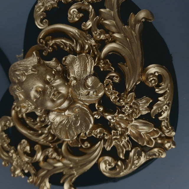 SAMPLE! Gold Cherub Filigree Heart Shaped Handbag