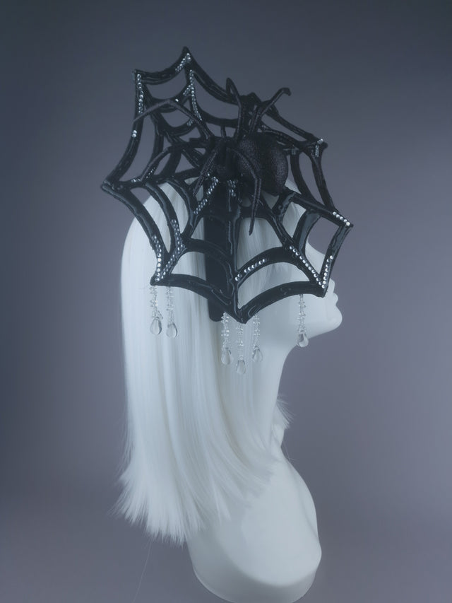 Pearls & Swine: Spider Web Crystal Headdress "Cobweb"