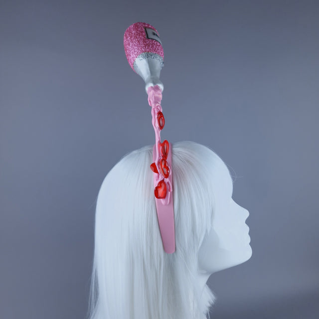 "Champers" Champagne Valentines Headpiece