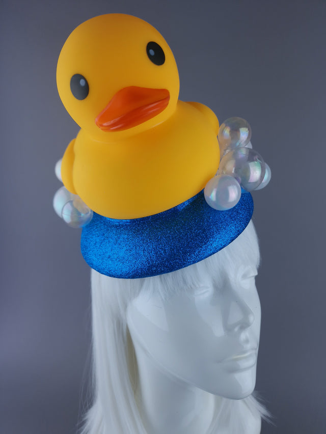 "In The Tub" Rubber Duck & Bubble Fascinator Hat