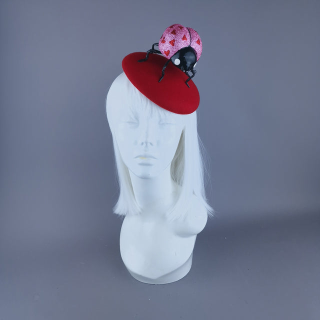 "Luvbug" Giant Ladybird Fascinator Hat