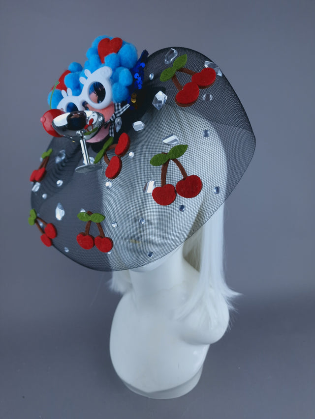 "Tipple" Dollface Fascinator Hat with Veil