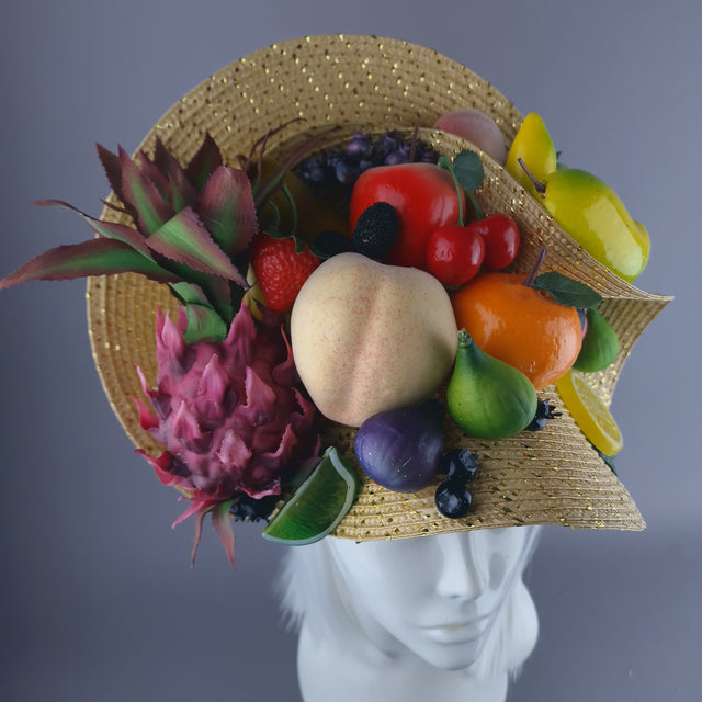 "Frooti" Colourful Fruit Fascinator Hat