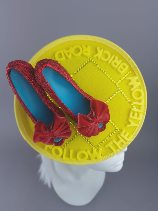 Pearls & Swine: Wizard of Oz, Ruby Slippers Fascinator Hat "Dorothy"
