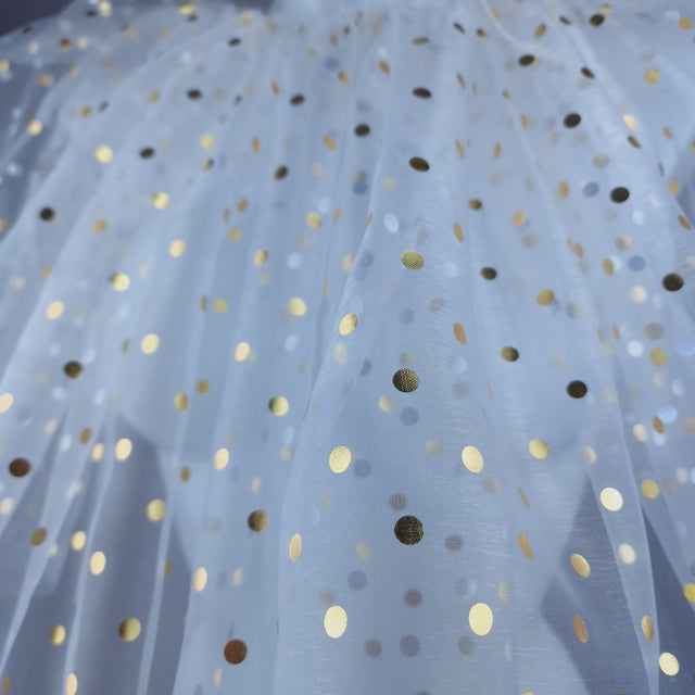 "Bobo" Spotted Neck Ruffle, Clown Collar