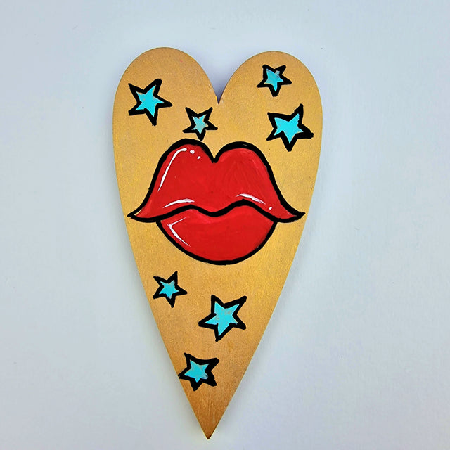 Bink Neptune: Original Lips Painting "Smooch"
