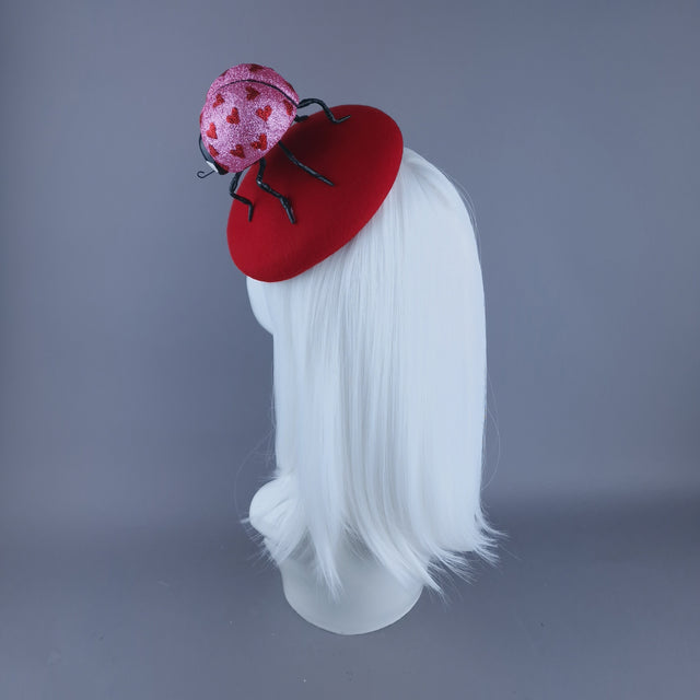 "Luvbug" Giant Ladybird Fascinator Hat