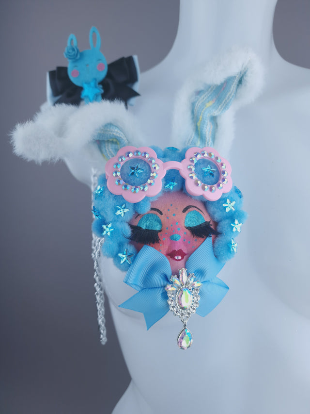 Bunny Dollface Necklace Brooch Jewellery