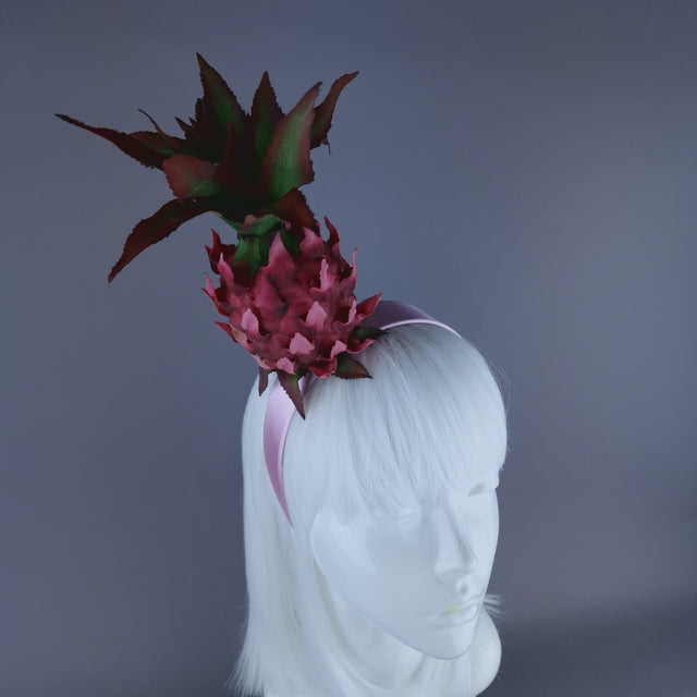 "Anona" Pink Pineapple Headdress
