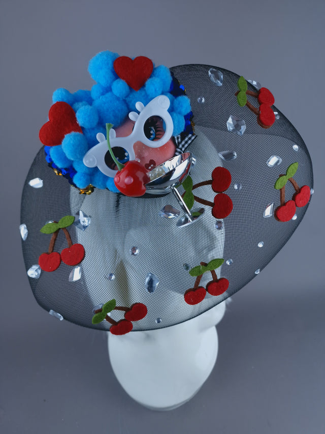 "Tipple" Dollface Fascinator Hat with Veil