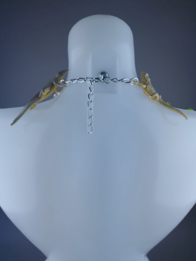 Colourful Medium Lizard Gecko Neckpiece