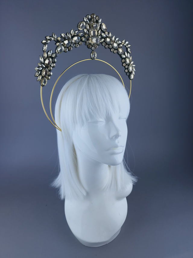 Pearls & Swine: Gold Jewel Halo Headdress