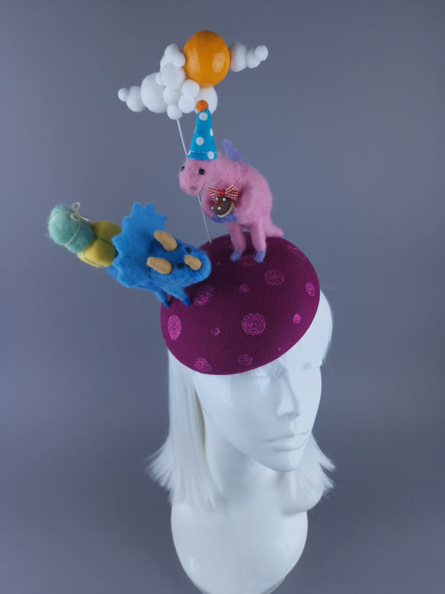 "Deeno" Dinosaur Party Fascinator Hat