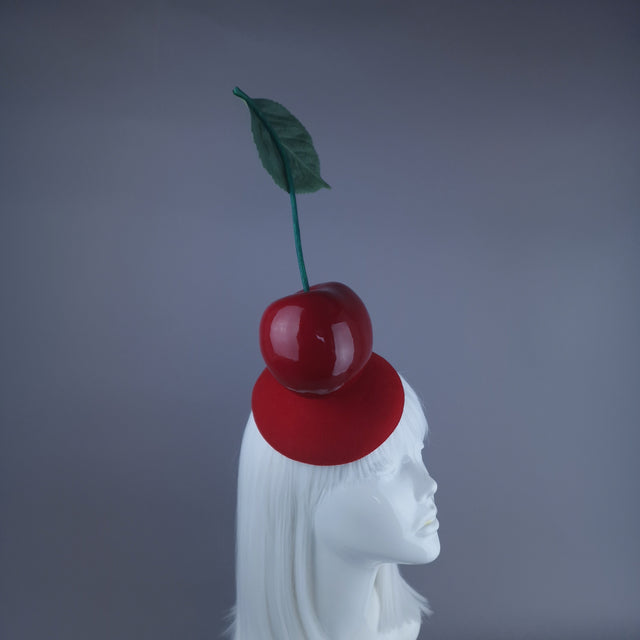 "Tiptop" Giant Cherry Food Fascinator Hat