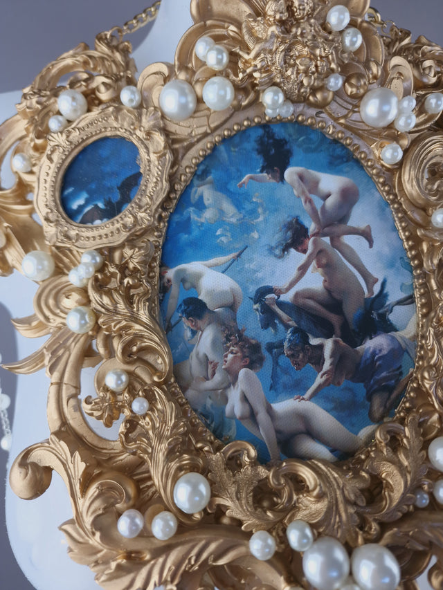 "Sabbath" Gold Filigree & Pearl Cherub Body Jewellery Harness