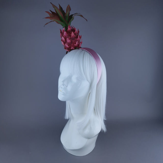 "Anona" Pink Pineapple Headdress