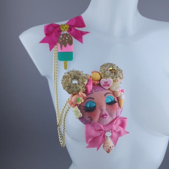 Cake Dollface Necklace Brooch Jewellery