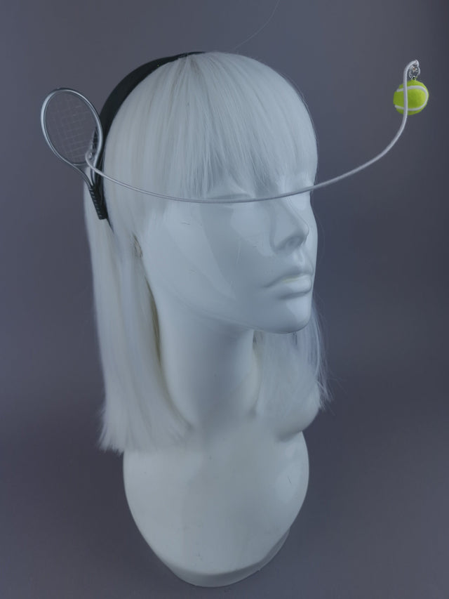Pearls & Swine: Wimbledon Headpiece Tennis Racket & Ball