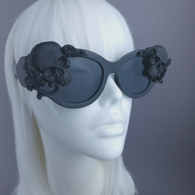 SPECIAL OFFER: Black Skull Filigree Sunglasses