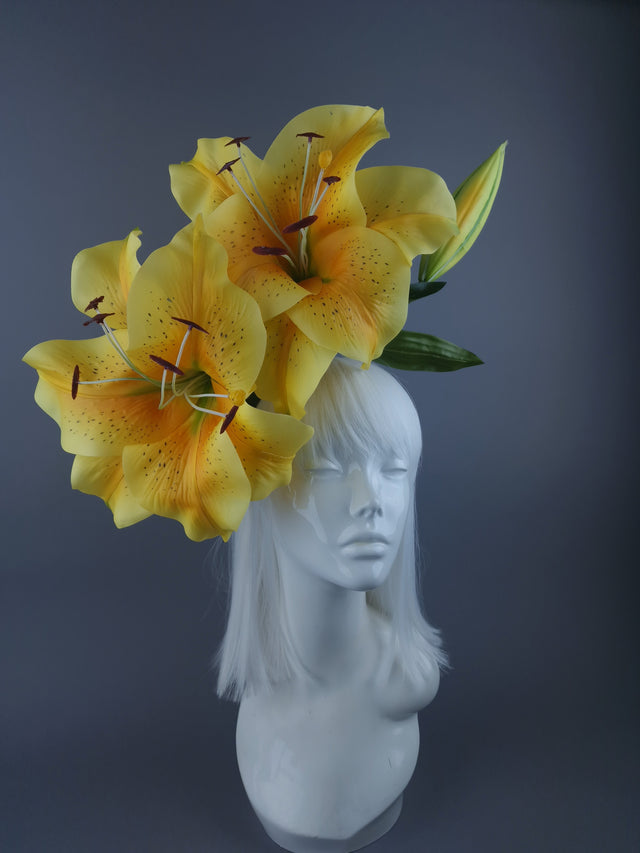 'Marisol" Giant Yellow Lily Headdress