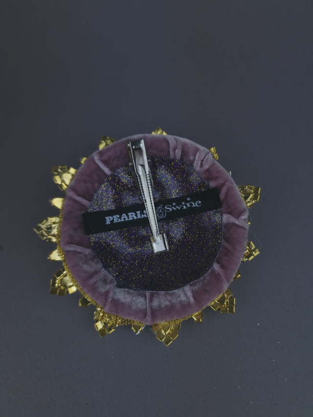 Mini Pale Pink Jewel Fascinator "Sparkle"