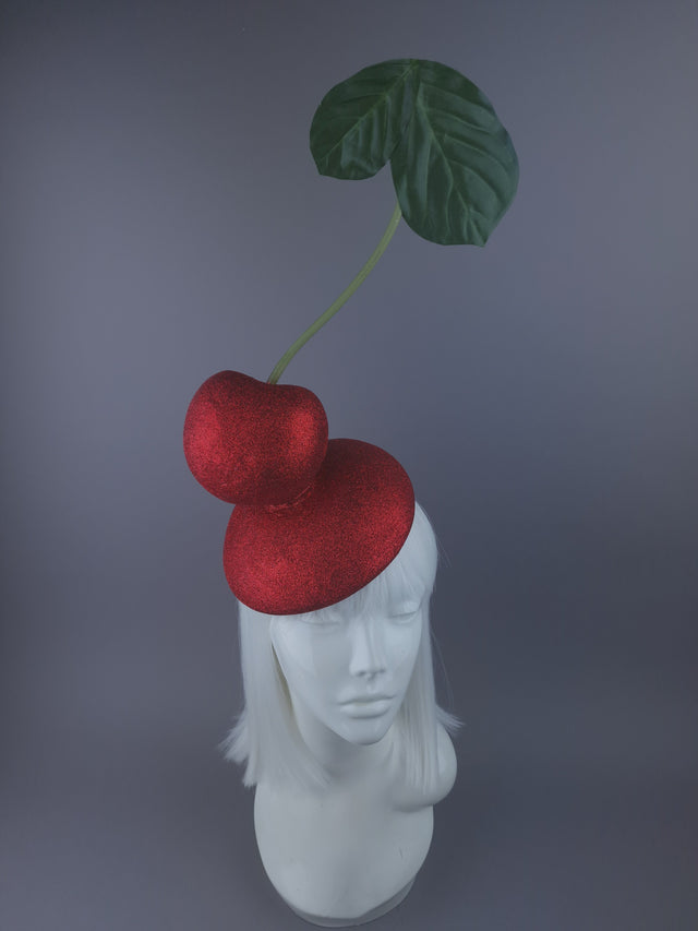 Pearls & Swine: Giant Cherry Food Fascinator Hat