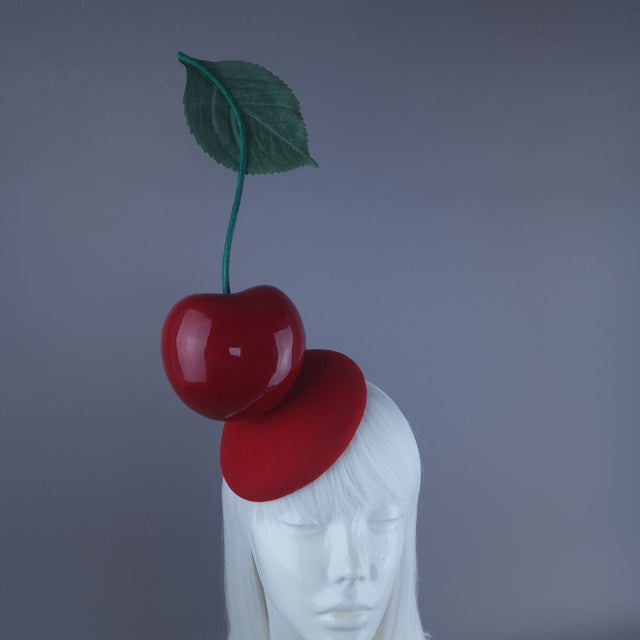 "Tiptop" Giant Cherry Food Fascinator Hat