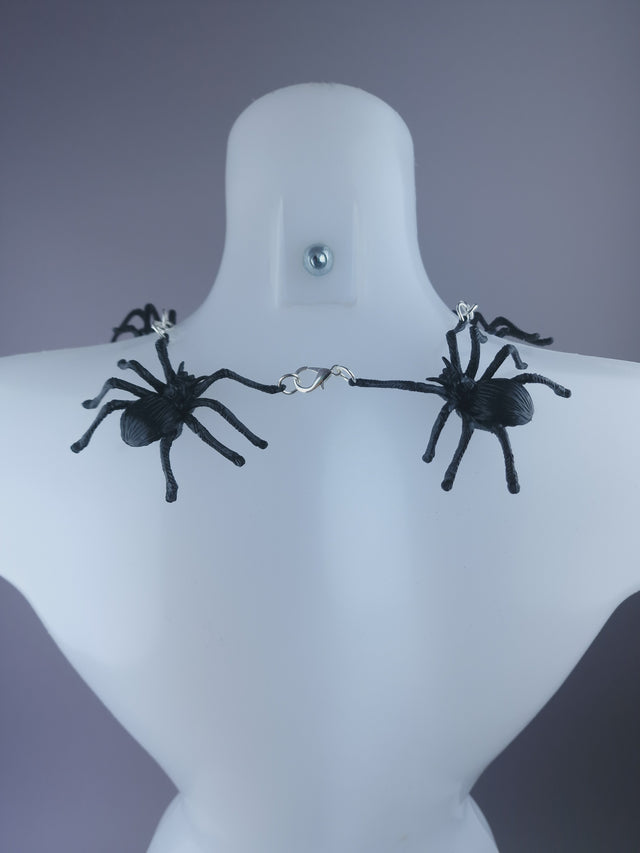 Black Spiders Necklace