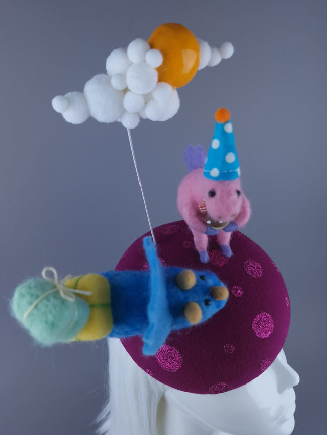 "Deeno" Dinosaur Party Fascinator Hat