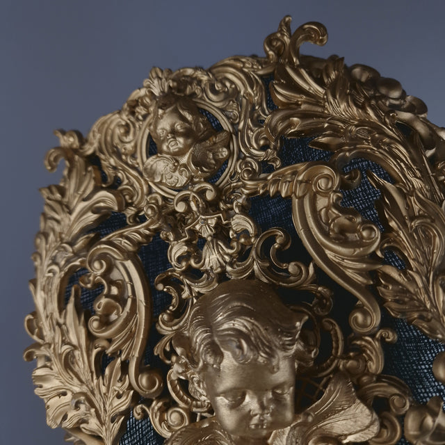 "Ataullah" Gold Filigree & Cherub Fascinator Hat