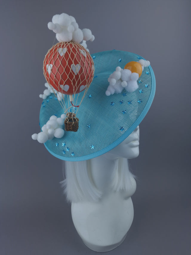 Pearls & Swine: Hot Air Balloon, Clouds, Sky & Sun Hat "Skies"