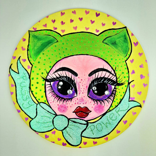 Bink Neptune: Original Painting "Pussy Power"