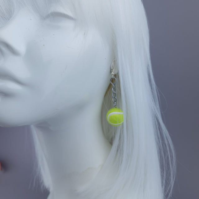 Pearls & Swine: Wimbledon Tennis Ball Earrings