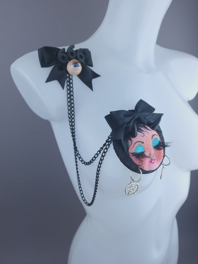 Devil Dollface Necklace Brooch Jewellery