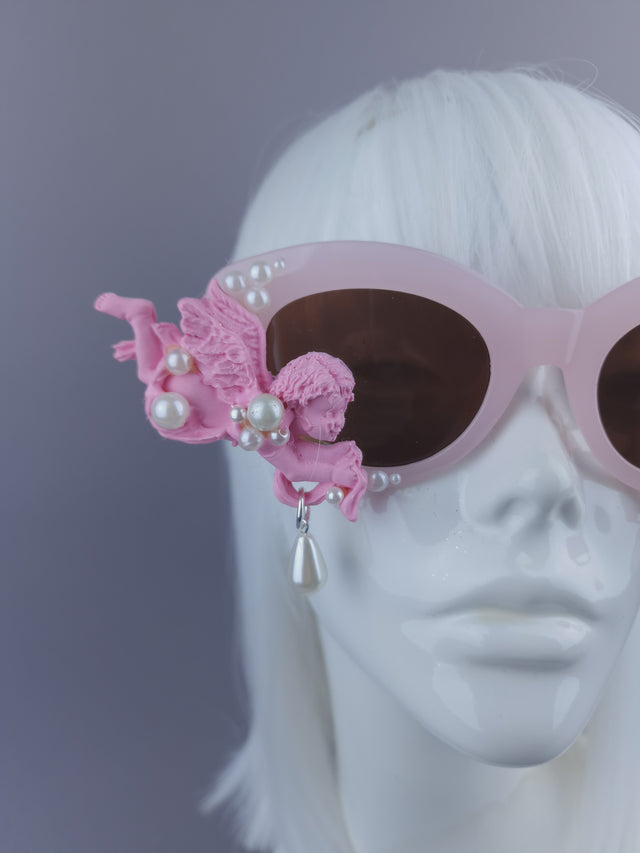 Pearls & Swine: Pink Cherub & Pearl Sunglasses