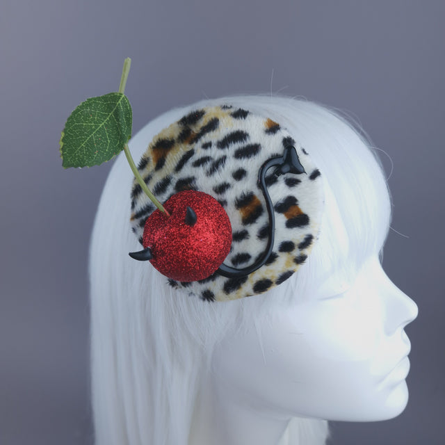 Cherry Devil Mini Fascinator