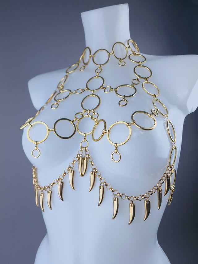 "Mammon" Gold Chain Jewellery Harness