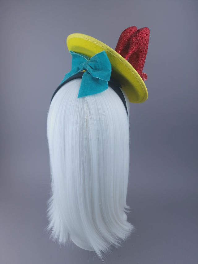 Pearls & Swine: Wizard of Oz, Ruby Slippers Fascinator Hat "Dorothy"