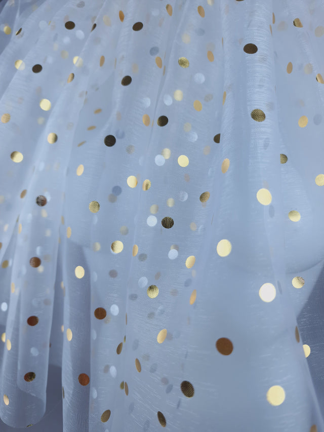 "Bobo" Spotted Neck Ruffle, Clown Collar