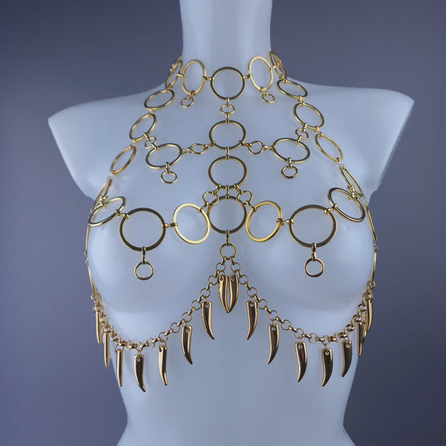 "Mammon" Gold Chain Jewellery Harness