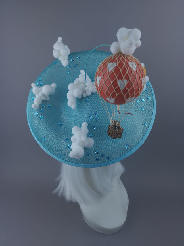 Pearls & Swine: Hot Air Balloon, Clouds, Sky & Sun Hat "Skies"