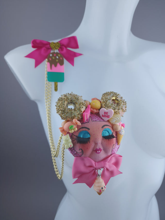 Cake Dollface Necklace Brooch Jewellery