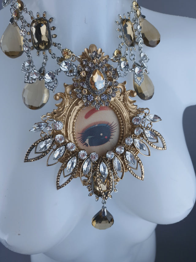 "ICU" Bradley Doll Eye Necklace