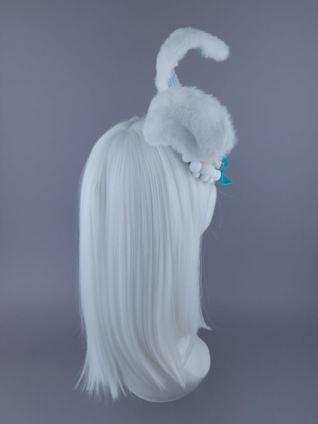 "BeBee" Dollface Bunny Ear Mini Fascinator